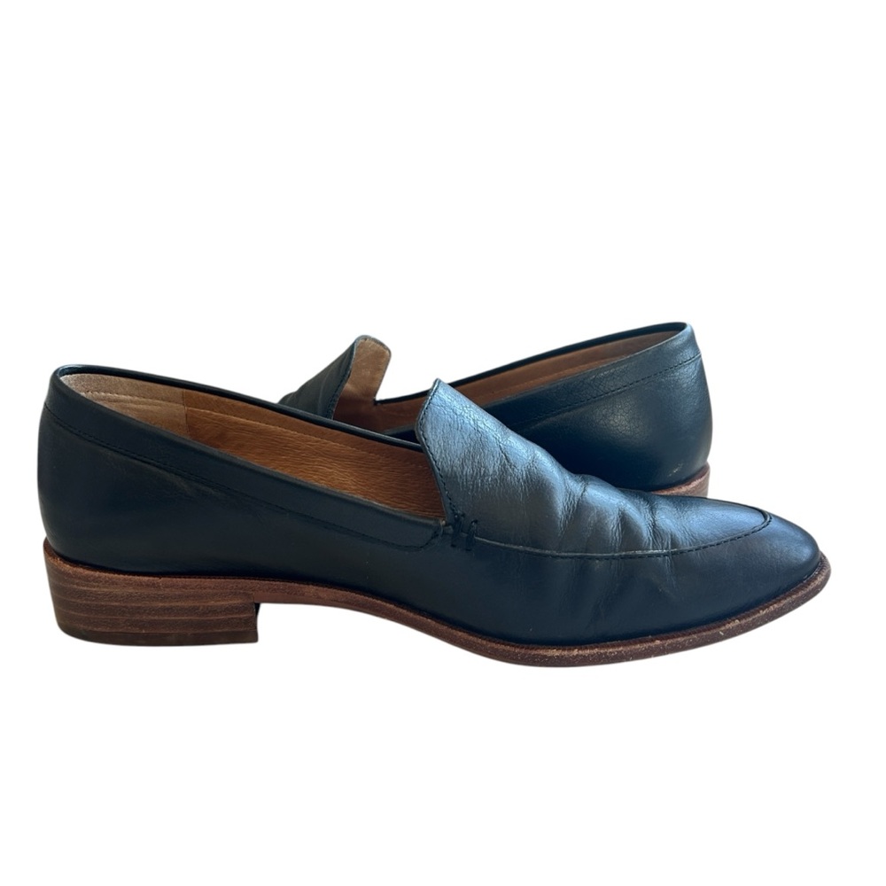 Madewell The Frances Black Leather Almond Toe Slip On Loafer Women’s Size 7.5 - Picture 10 of 10